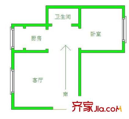 世紀(jì)新村戶型圖戶型圖 1室1廳1衛(wèi)1廚