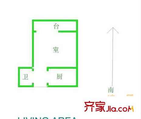 榮遷東里戶型圖戶型圖 1室1廳1衛(wèi)1廚