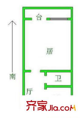 桃花園東里戶(hù)型圖戶(hù)型圖 1室1廳1衛(wèi)1廚