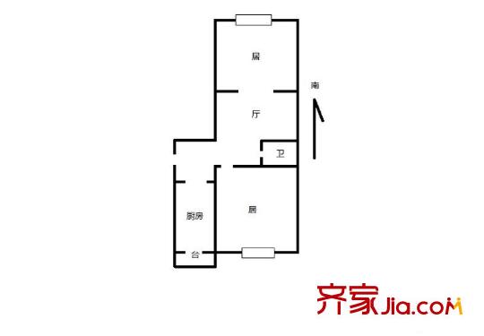 同安里 2室 戶型圖
