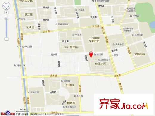 河西區(qū)桂江里交通圖