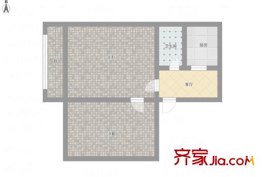 頌禹里 2室 戶型圖