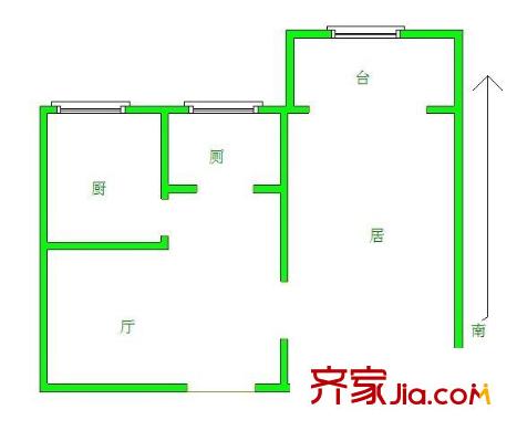 程林里 1室 戶型圖