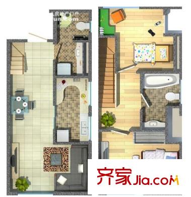萬科金色家園戶型圖塑糖公寓創(chuàng)意生活三 2室2廳2衛(wèi)1廚