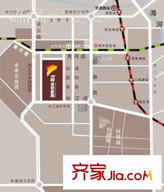 萬科金色家園交通圖