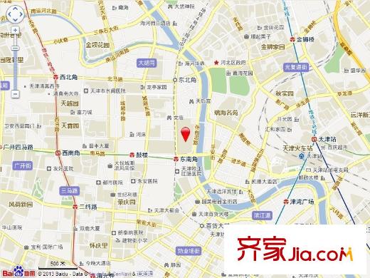 仁恒海河廣場交通圖電子地圖