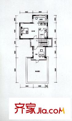 招商鉆石山別墅戶型圖LT三層戶型圖 6室3廳4衛(wèi)1廚