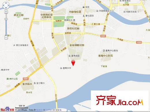 雅居乐城南源著交通图区位图