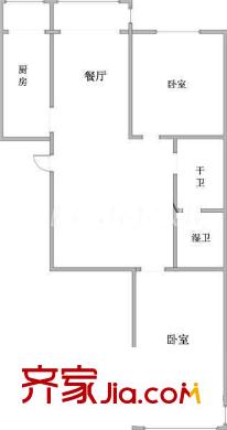 紫來花園戶型圖戶型圖 2室1廳1衛(wèi)1廚