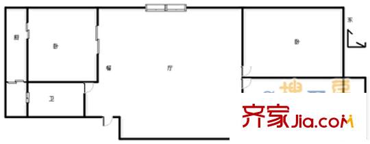 科園云居公寓 2室 戶型圖