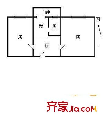 科園云居公寓 2室 戶型圖