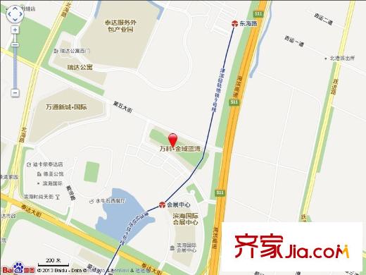 萬(wàn)科金域藍(lán)灣交通圖
