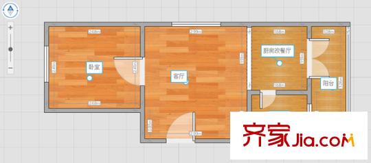 市政樓?河東區(qū) 1室 戶型圖
