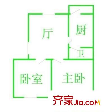 南江小區(qū)戶型圖戶型圖 2室1廳1衛(wèi)1廚