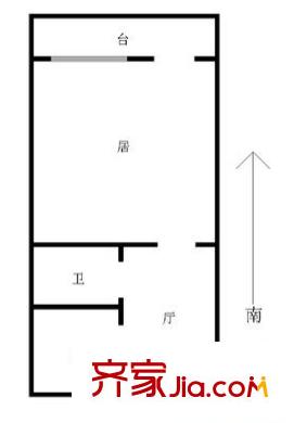 大生里戶型圖戶型圖 1室1廳1衛(wèi)1廚