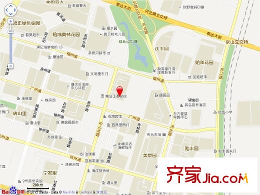 中心北里交通圖