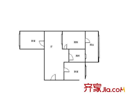 風(fēng)湖里戶(hù)型圖戶(hù)型圖 2室1廳1衛(wèi)1廚