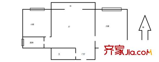 金谷園 2室 戶型圖