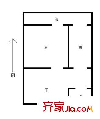 懷遠里戶型圖戶型圖 1室1廳1衛(wèi)1廚