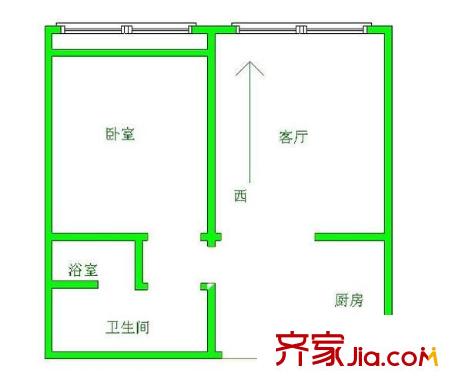 天保星緣軒戶(hù)型圖戶(hù)型圖 1室1廳1衛(wèi)1廚