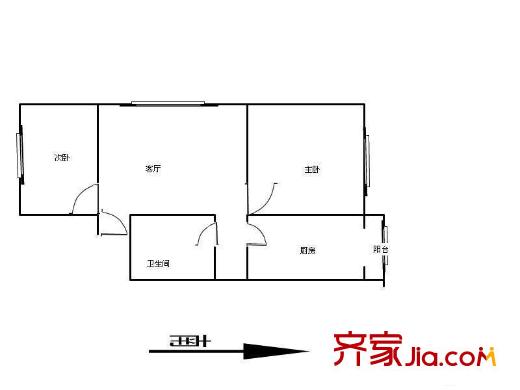 天華里戶型圖戶型圖 2室1廳1衛(wèi)1廚