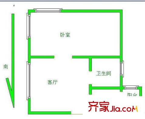 天保朗月軒戶(hù)型圖戶(hù)型圖 1室1廳1衛(wèi)1廚