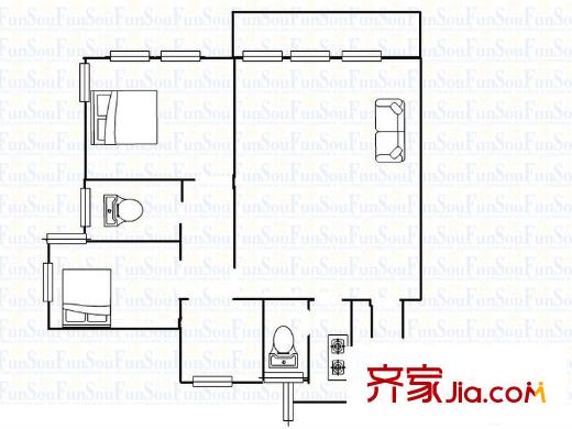城启波尔多庄园 0室 户型图