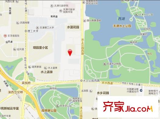 水云花園別墅?南開區(qū)交通圖