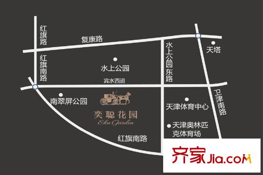 奕聰花園別墅交通圖