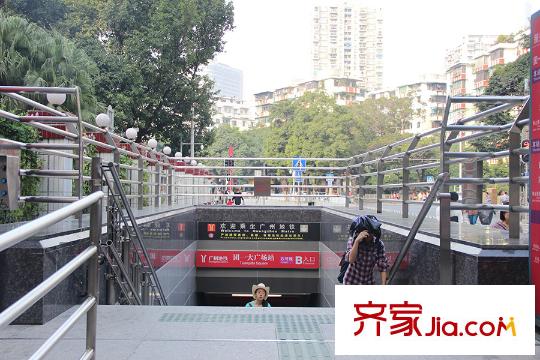 方圆・越秀时光距离约300米的地铁团一大广场站