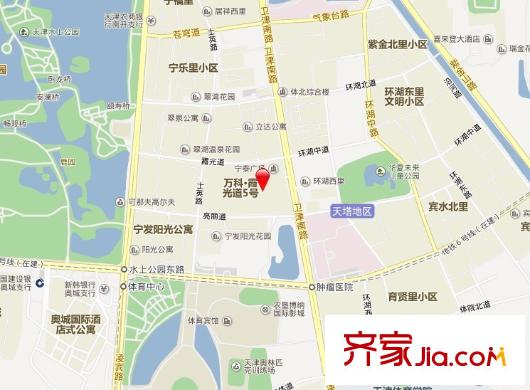 萬科霞光道五號交通圖
