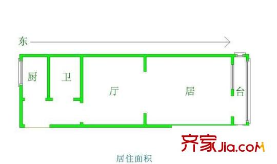 華瑞里戶型圖 戶型圖 1室1廳1衛(wèi)1廚