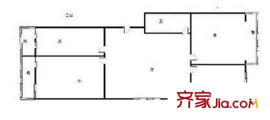 來福西里戶型圖戶型圖 2室1廳1衛(wèi)1廚