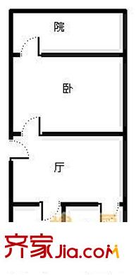 臨潼西里戶型圖戶型圖 1室1廳1衛(wèi)1廚