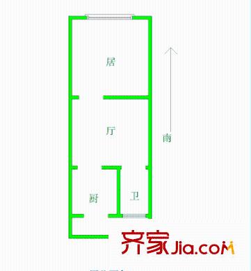 宜君里戶型圖戶型圖 1室1廳1衛(wèi)1廚