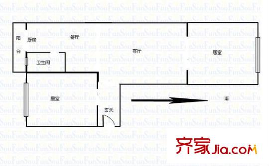 宜君里戶型圖戶型圖 2室