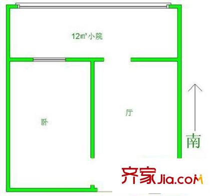 謙福里戶型圖戶型圖 1室1廳1衛(wèi)