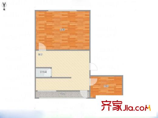 陽城里 2室 戶型圖