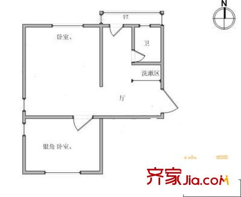 寧福里戶型圖戶型圖 2室1廳1衛(wèi)