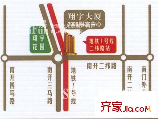 翔宇大廈交通圖