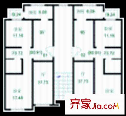 龍濱園戶型圖戶型圖 2室1廳1衛(wèi)1廚