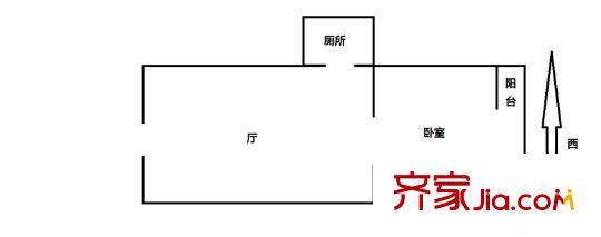 擁軍里 1室 戶型圖