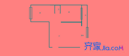 春江里 2室 戶(hù)型圖