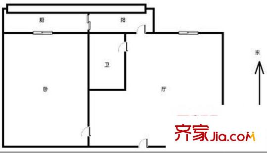 春江里戶(hù)型圖戶(hù)型圖 1室1廳1衛(wèi)1廚