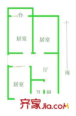 美湖里戶型圖戶型圖 3室2廳2衛(wèi)1廚