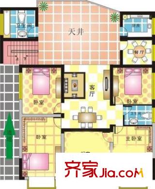 立達公寓戶型圖戶型圖 5室2廳2衛(wèi)1廚