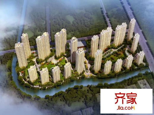 經(jīng)緯城市綠洲武清外景圖鳥瞰圖