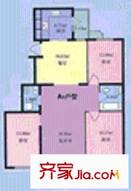 萬德花園戶型圖戶型圖 3室2廳2衛(wèi)1廚