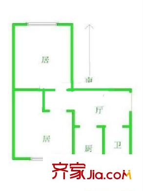 大江南里戶型圖戶型圖 2室1廳1衛(wèi)1廚