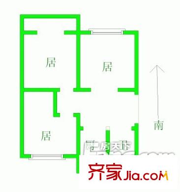 大江南里戶型圖戶型圖 3室